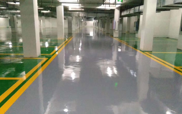 地下停車場環氧砂漿地坪(圖1) 地下停車場環氧砂漿地坪(圖1)